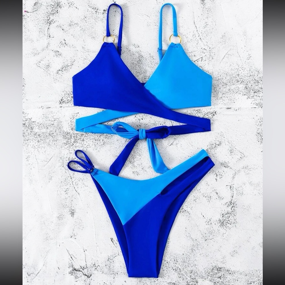 Crisscross Bikini top with bottoms